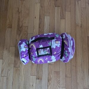 Purple Llama And Cactus Printed Day Care Tot Cot Nap Mat